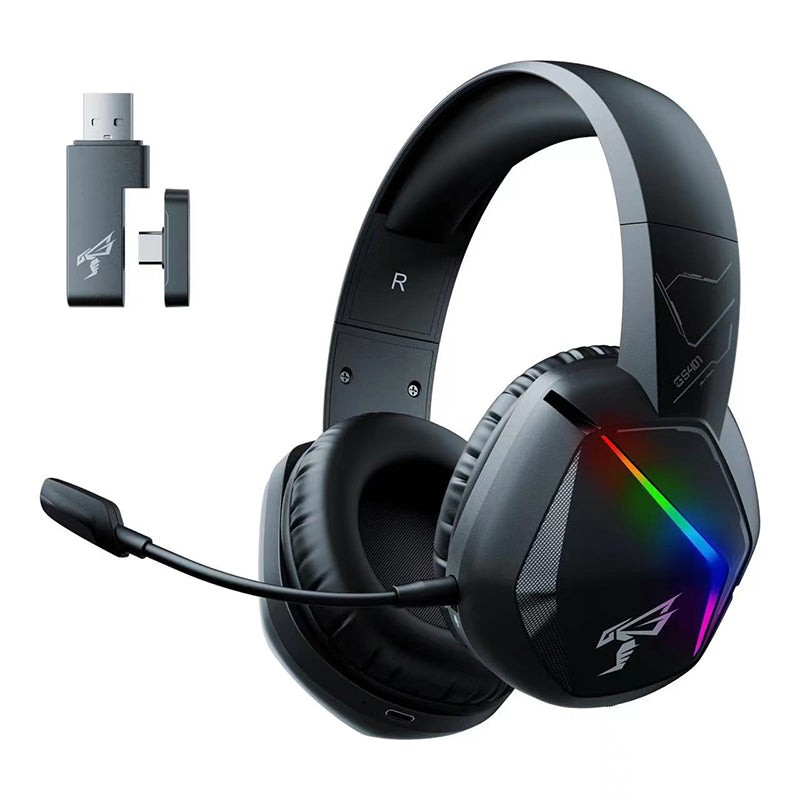 SOMIC GS Bezvadu 7.1 Spēļu Austiņas - 45 Stundu Akumulators - Saderīgas ar PC, PS5, PS4 Bezvadu un Visām Ierīcēm caur 3.5mm Austiņu Ligzdu