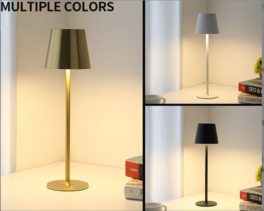 LED uzlādējama galda lampa - pieskāriena slēdzis galda lampām, 3 krāsu režīmi, regulējama spilgtuma funkcija - ideāli piemērota guļamistabai, viesistabai, bāram un vakariņu dekoratīvai apgaismošanai