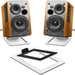 Desktop Speaker Base Stand — Carbon Steel Support for Computer Speakers (Single Stand)
