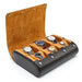 6-Slot PU Leather Watch Travel Case – Roll Organiser for Men & Women