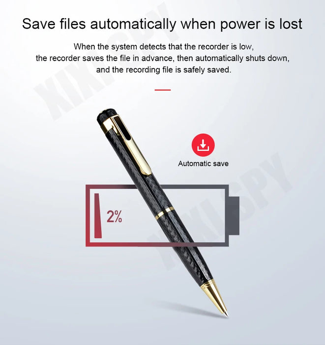 Digital Voice Recorder Pen – USB WAV Recorder & Playback for Lectures, Meetings, 8GB/16GB/32GB