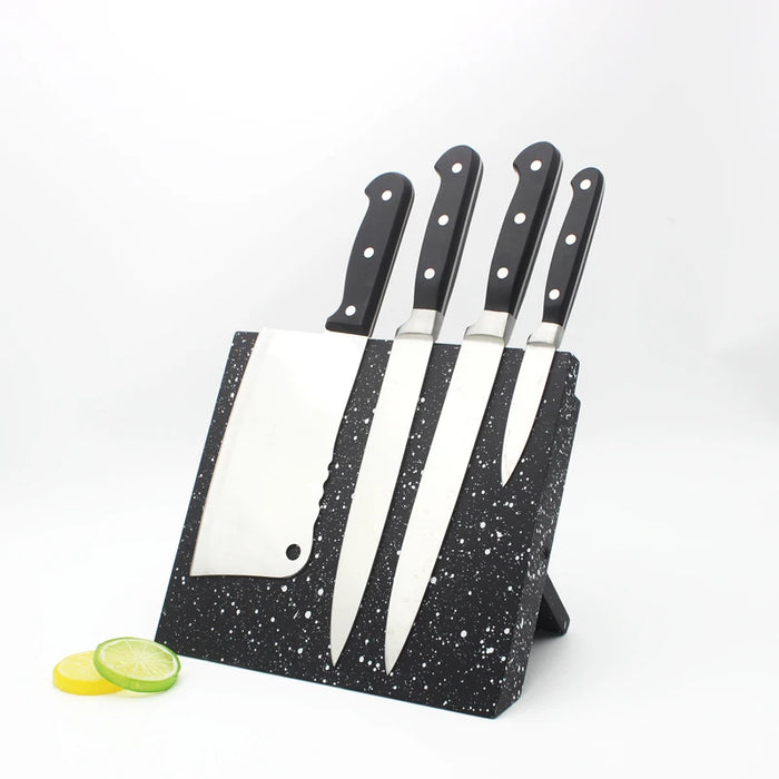 Foldable Magnetic Knife Rack — ABS Plastic, Matte Black