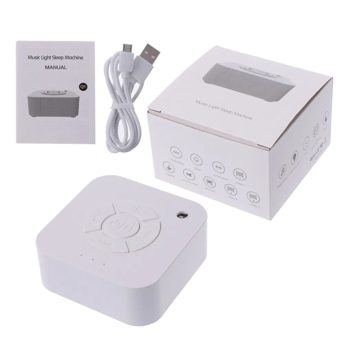 USB Rechargeable White Noise Machine – Portable Sleep Sound Device with Timer
