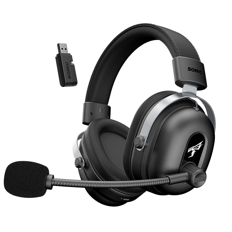 Commander G Series Wireless Edition - 160 stundu akumulators - 7.1 telpiskā skaņa bezvadu spēļu austiņas - priekš PC, Playstation 5, PS4, Switch un vairāk