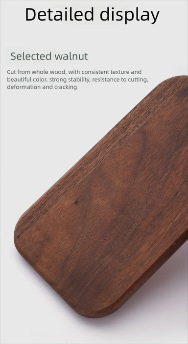 Walnut Double-sided Portable Cutting Board — S & L for 800/1000ml Lunch Box