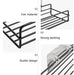 Corner Punch-Free Storage Rack — Single-Tier Bathroom & Kitchen Shelf (Black)
