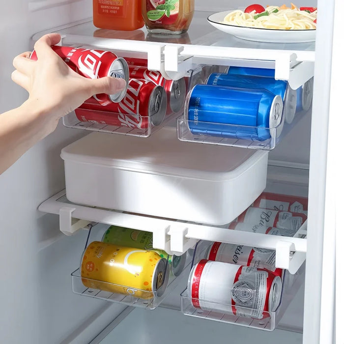 Clear Fridge Can Dispenser — 33×13×8.5cm