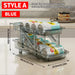 Expandable 2‑Tier Can Storage Rack – Transparent Double‑Layer Fridge Stacker