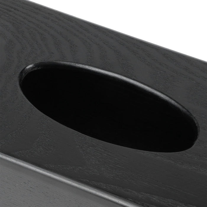 Black Wooden Tissue Box – Elegant Napkin Holder for Home & Hotel