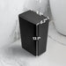 10L Slim Bathroom Bin with Press-Top Lid - Compact Plastic Wastebasket for Toilet, Bedroom & Living Room