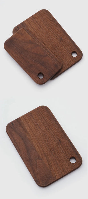 Walnut Double-sided Portable Cutting Board — S & L for 800/1000ml Lunch Box