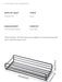 Corner Punch-Free Storage Rack — Single-Tier Bathroom & Kitchen Shelf (Black)