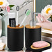 Bathroom Set – Soap Dispenser, Toothbrush Holder & Soap Box (Plastic)