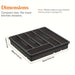 Covered Cutlery Organiser — 6-Compartment Silverware Tray with Washable Lid (PP)