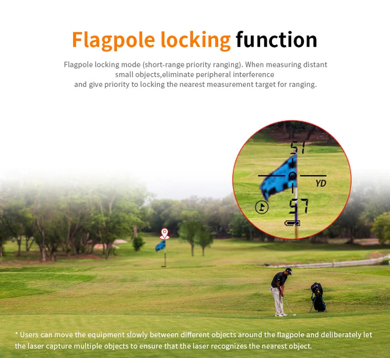 1000m Laser Rangefinder with Slope — 6× Magnification, Flag‑Lock & CR2 Powered