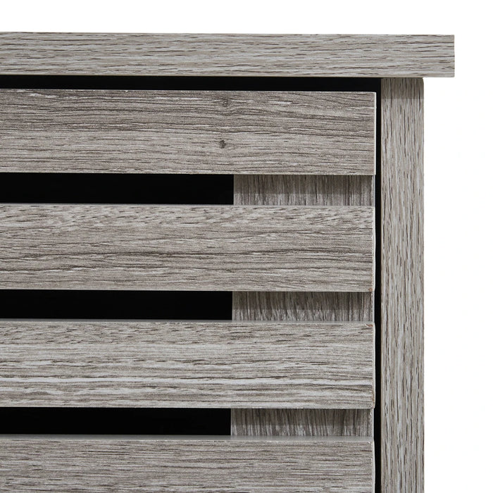 Modern Wooden Freestanding Bathroom Cabinet - Grey Oak, 60 x 30 x 85cm