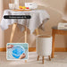 7L Round Wood‑Grain Press Dustbin with Legs