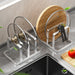 Stainless Steel Cutting Board & Pot Lid Organiser — Space-Saving Countertop Rack