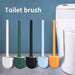 Silicone Soft‑Bristle Wall‑Mounted Toilet Brush with ABS Handle