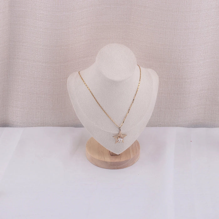 Velvet Necklace Display Bust — Pendant & Jewellery Mannequin Stand