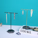 T-shaped Jewellery Display Stand — Wood & Metal, Gold and Black options