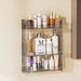 Modern Grey Wall-Mounted Bathroom Cabinet — PVC Vanity (Under 60cm)