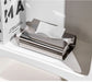 Stainless Steel Tissue Box — Irregular Pull-Paper Dispenser (Silver)