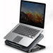 Portable Adjustable Laptop Cooling Pad – USB-Powered Metal Mesh Cooler with LED