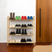 4-Tier Bamboo Shoe Rack – Free‑standing, Stackable Organiser for Hallway & Closet