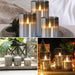 3-piece LED Flameless Candles with Remote Control for Weddings, Parties & Home Decor