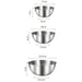 3-piece Stainless Steel Mixing Bowl Set with Measurement Marks