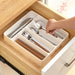 4 or 5-Compartment Cutlery Drawer Organiser – PP Tray, Easy Clean (White)