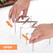 Retractable Stainless Steel Pot Lid Rack — Adjustable Foldable Kitchen Organiser