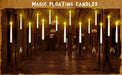 10/12 LED Floating Flameless Candles with Magic Wand Remote