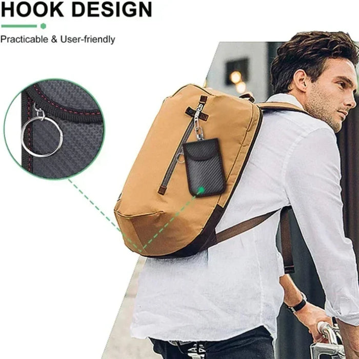 RFID Faraday Key Pouch – Signal‑Blocking Key Fob Protector for Keyless Entry