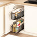 Pull-Out Cabinet Organiser – 2 Pack Carbon Steel Sliding Pantry Drawers