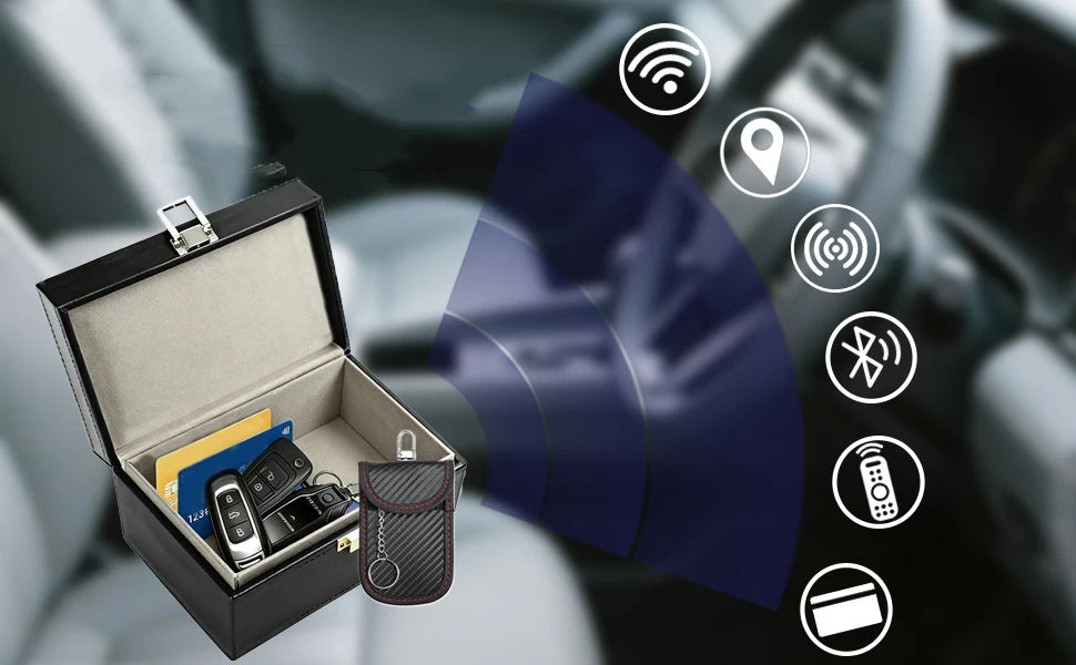 Faraday Box & Pouch Set — Keyless Car Key Signal Blocker