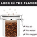Airtight Stainless Steel Coffee Canister 22oz (1800ml) with Scoop — Black