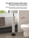 Foldable Floor-Standing Toilet Roll Holder with Reinforced Base, Standalone Dispenser
