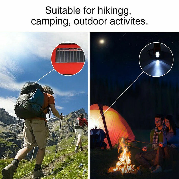 Emergency Solar & Hand‑Crank Radio with 2000mAh Power Bank, LED Torch & AM/FM