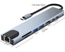 USB-C 8-in-1 Hub — HDMI 4K 30Hz, 100W PD, RJ45 100Mbps, SD/TF & USB 3.0