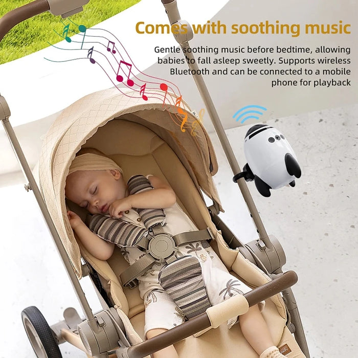 Portable Stroller Rocker — Vibrating Soother with White Noise & Bluetooth Speaker