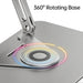 Foldable 360° Rotating R10 Book & Tablet Stand with Walnut Panel