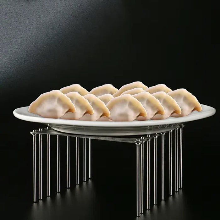 Retractable Stainless Steel Storage Rack – Space-Saving Pot Lid & Plate Holder