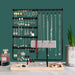Metal Jewellery Organiser Stand with Wooden Tray — Multi‑Functional Storage