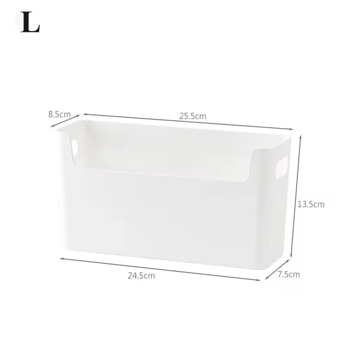 Punch-Free Wall-Mounted Plastic Storage Bin – Single Cabinet Door Organiser (S or L)