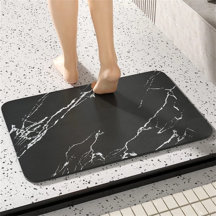 Quick‑Dry Bathroom Mat 40×60cm – Diatomite, PU & Rubber Anti‑Slip Mat