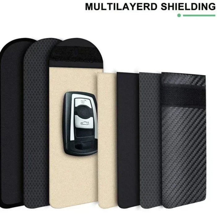 RFID Faraday Key Pouch – Signal‑Blocking Key Fob Protector for Keyless Entry