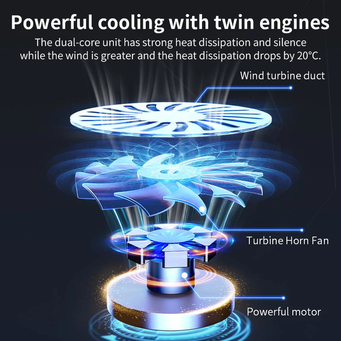 Q100 Laptop Cooling Pad — Twin Fans, LED Screen & Dual USB Ports