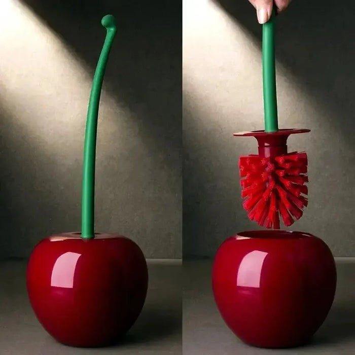 Add Cherry-shaped Lavatory Brush & Holder — Red (also available in orange)